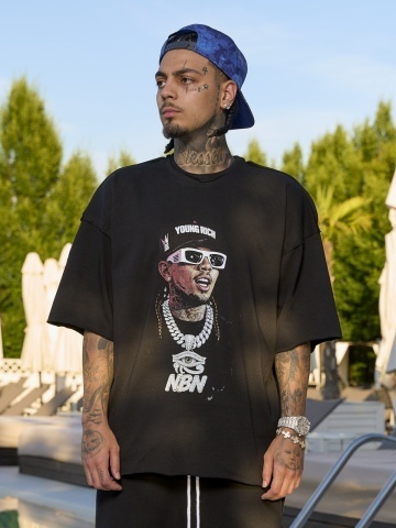 Tricou negru NBN YR