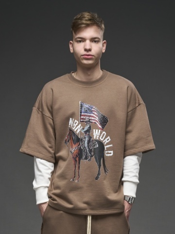 Bluza maro dublata horse USA