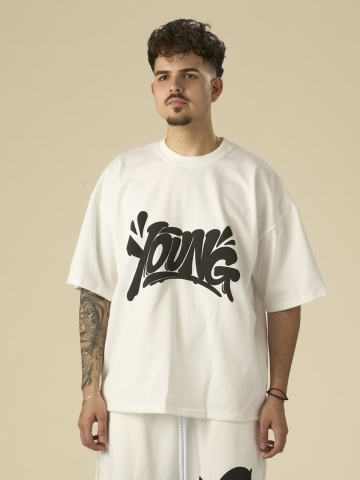 Tricou unt Young black puff
