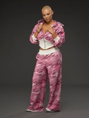 Pantalon camo roz