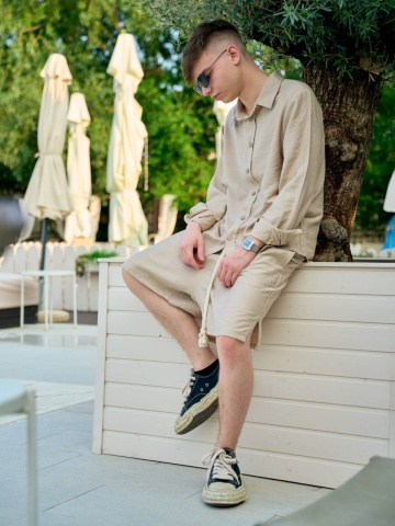 Compleu bej short YOUNG NBN