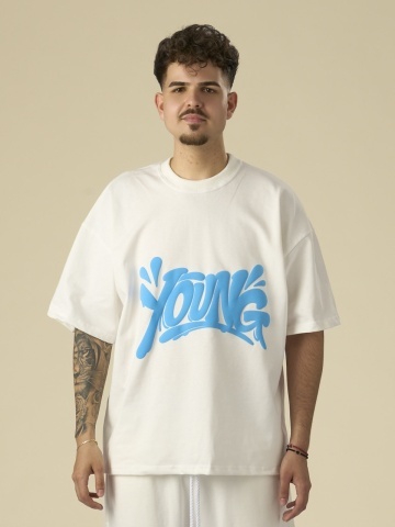 Tricou unt Young blue puff