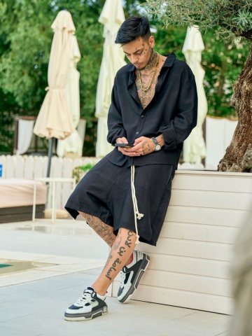 Compleu negru short YOUNG NBN