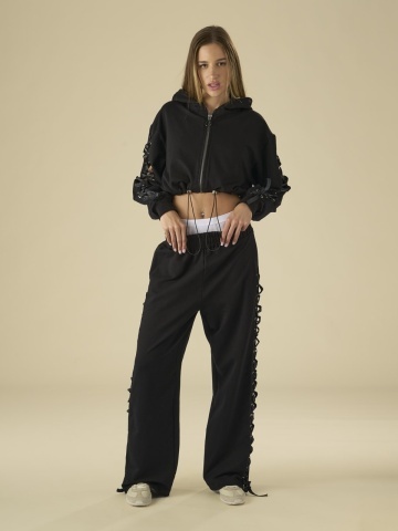 Pantalon negru silk
