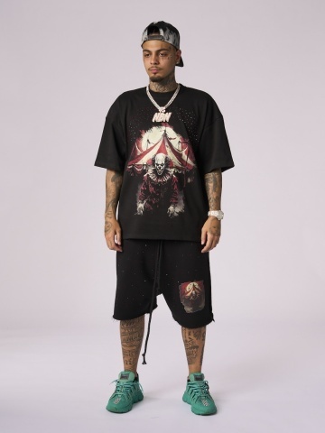 Sort negru Circus clown all shine