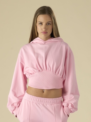 Hanorac roz fitted