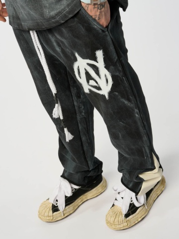 Pantalon negru vopsit AN NBN