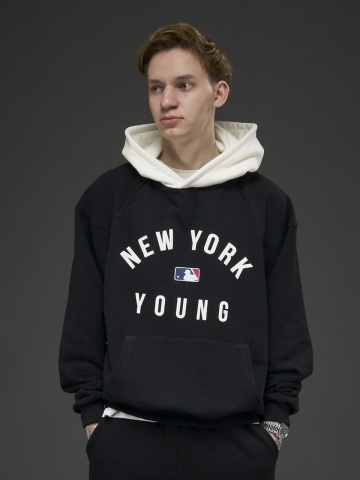Hanorac negru/unt NY