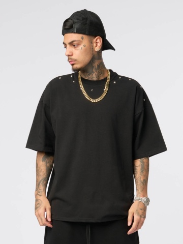 Tricou negru target silver NBN
