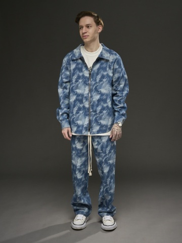 Compleu zipp jeans ciel