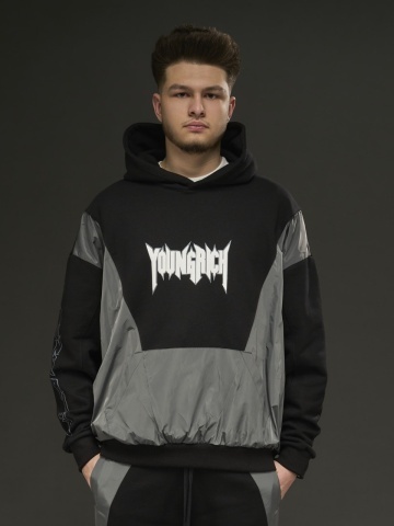Hanorac zary negru/gri YR
