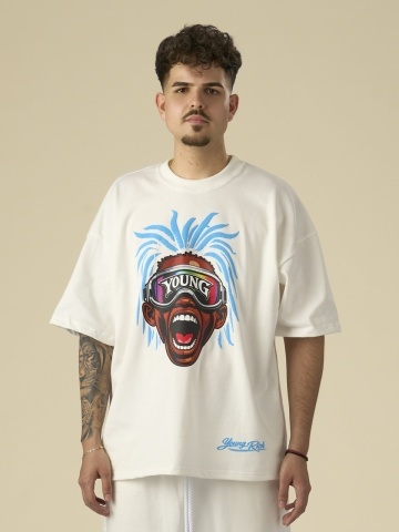 Tricou unt puff blue hair