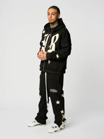Pantalon negru NBN WORLD stars