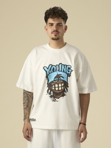 Tricou unt smile shine blue