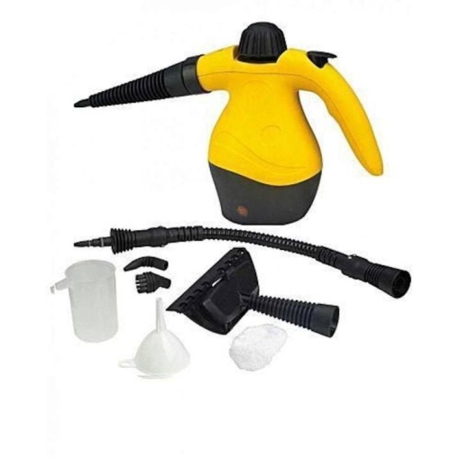 Aparat de curatat cu aburi, accesorii incluse, max 1000W, Galben