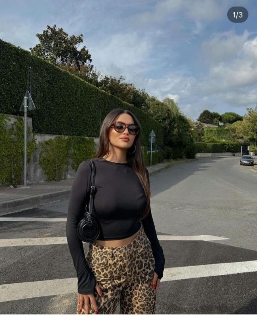 Tricou cu mânecă lungă elastic Bella, Negru