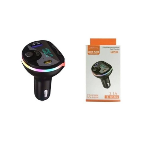 Modulator q20k, Bluethoot, Usb, 3.0 fast charge 4.8 a + tip c