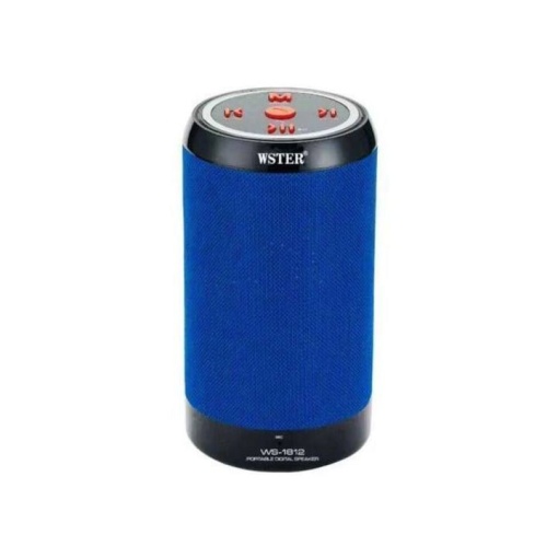 Boxa portabila cu conectare Bluetooth, Port USB, TF Card, Radio FM, WS-1812, Albastru