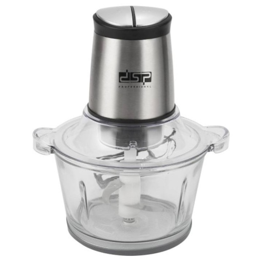 Tocator electric, 400W, Bol din sticla 1.5 L, DSP Professional - KM4024, Argintiu