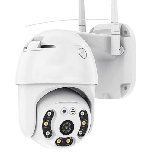 , Camera de supraveghere, IP66, Wi-Fi, 3MP, HD, Conexiune audio, Alarma, LED-uri, Alb