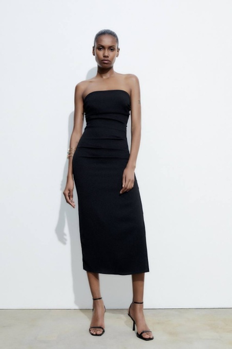 Rochie midi mulata Chloe, Negru