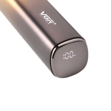Aparat de tuns profesional VGR cu acumulator și display, USB 1200mAh accesorii incluse, Galben - Img 3