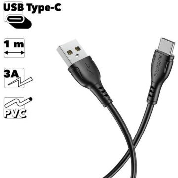 Cablu de date si incarcare rapida, USB to type-C, BX-51, Android, Negru - Img 3