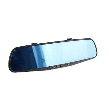 Camera auto dubla tip oglinda, Display 4.3 mod parcare, Detectie miscare, Unghi larg filmare, Negru - Img 3