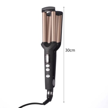 Placa de indreptat parul si pentru ondulare, 4 in 1 Pro Deluxe, Negru-Roz - Img 2