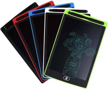 Tableta grafica pentru copii, Display de 12 inch, Buton de blocare si stergere a ecranului, Stilou, Conexiune Wireless, Waterproof, Dimensiuni 190 x 285 mm, Rosu - Img 4