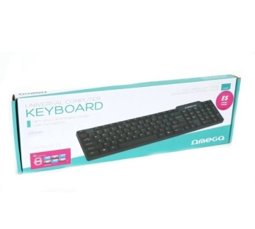 Tastatura Omega Standard OK05T, USB / microUSB, Cablu 1.5m, + adaptor microUSB pentru tableta, Negru - Img 3