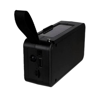Boxa portabila, Radio, Incarcare solara, Bluetooth, Lanterna, USB, Card, AUX, Albastru - Img 4