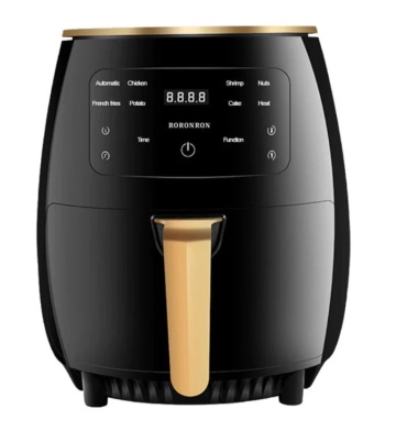 Friteuza cu aer cald fara ulei, Air Fryer 8 functii, Capacitate 6L, Display digital, 2400W - Img 1