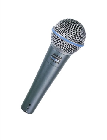 Microfon profesional beta 58 cu Fir, Supercardioid, Dinamic, Husa Protectie, Nuca pentru prindere - Img 1