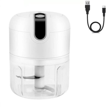 Mini tocator electric wireless, Incarcare USB, 250 ml, Alb - Img 5