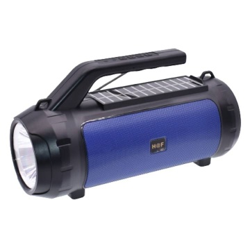 Radio portabil cu Bluetooth, Lanterna, Incarcare Solara, Albastru - Img 3