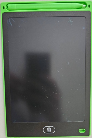 Tableta grafica pentru copii, Display de 12 inch, Buton de blocare si stergere a ecranului, Stilou, Conexiune Wireless, Waterproof, Dimensiuni 190 x 285 mm, Verde - Img 3