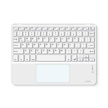 Tastatura Wireless Selani pentru Telefoane și Tablete, Dimensiune 24 x 17 cm Ultra-subtire, Fara fir, Alb - Img 1