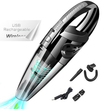 Aspirator portabil, Cu acumulator, Incarcare USB, 120W, Negru - Img 3