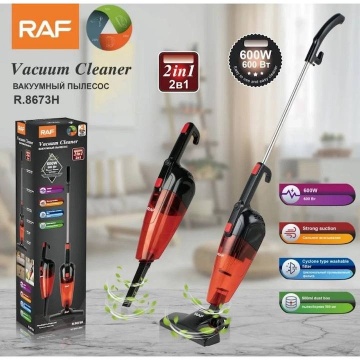 Aspirator vertical 2 in 1, cu filtru, 600W cu 2 accesorii, Rosu cu negru - Img 3