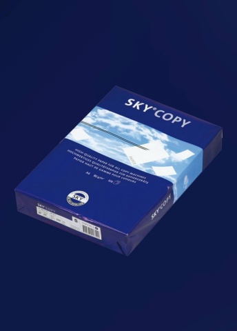 Hartie copiator A4, 80g/mp, SKY COPY, Pentru xerox si imprimanta, top 500 coli, Alb - Img 2