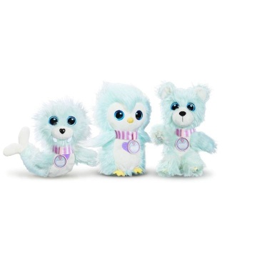 Jucarie de plus Fur Balls, Snow Pals, Albastru - Img 5