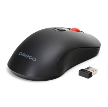 Mouse wireless Omega OM0520WB, 1200-1600 dpi, Conector USB 2.4GHz, Negru - Img 3