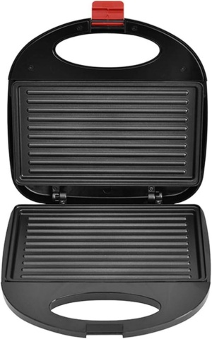Sandwich maker Waffer, Vafe, Gratar, Panini, 750 W, Negru - Img 1