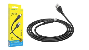 Cablu de date si incarcare rapida, USB to type-C, BX-51, Android, Negru - Img 1