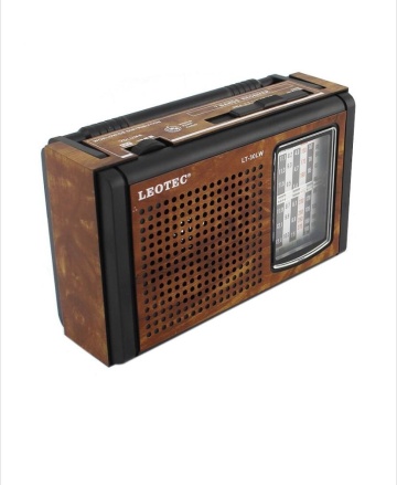 Radio portabil FM-AM, Leotec, Stil retro, 7 benzi radio, Alimentare priza sau baterii, Maro - Img 7