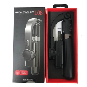 Stabilizator pentru telefon mobil, Selfie stick, 86 cm, Smartech Gimbal L08, Negru - Img 5