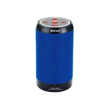 Boxa portabila cu conectare Bluetooth, Port USB, TF Card, Radio FM, WS-1812, Albastru - Img 1