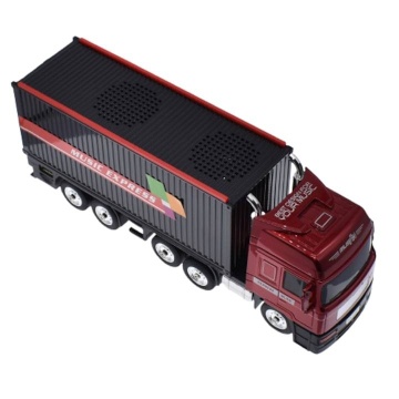 Boxa portabila in forma de camion, cu bluetooth Music Express, cititor Mp3, Usb/TF, Aux, Radio Fm, 10W, Negru - Img 4