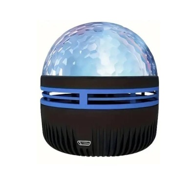Proiector cu lumina color, LED rotativsi cu muzica, USB, telecomanda, 8,1 cm, Multicolor - Img 1